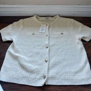 a new day Cream Button-Up Cardigan